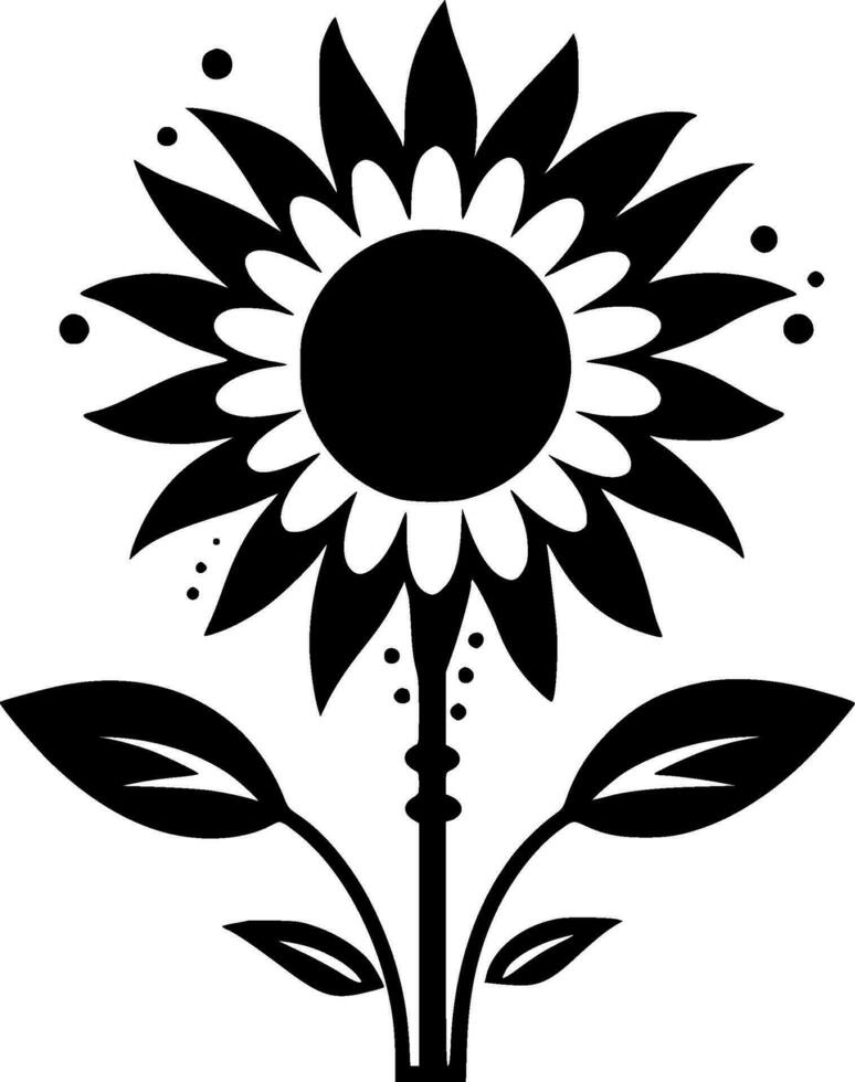 Flower - Minimalist and Flat Logo - Vector illustration