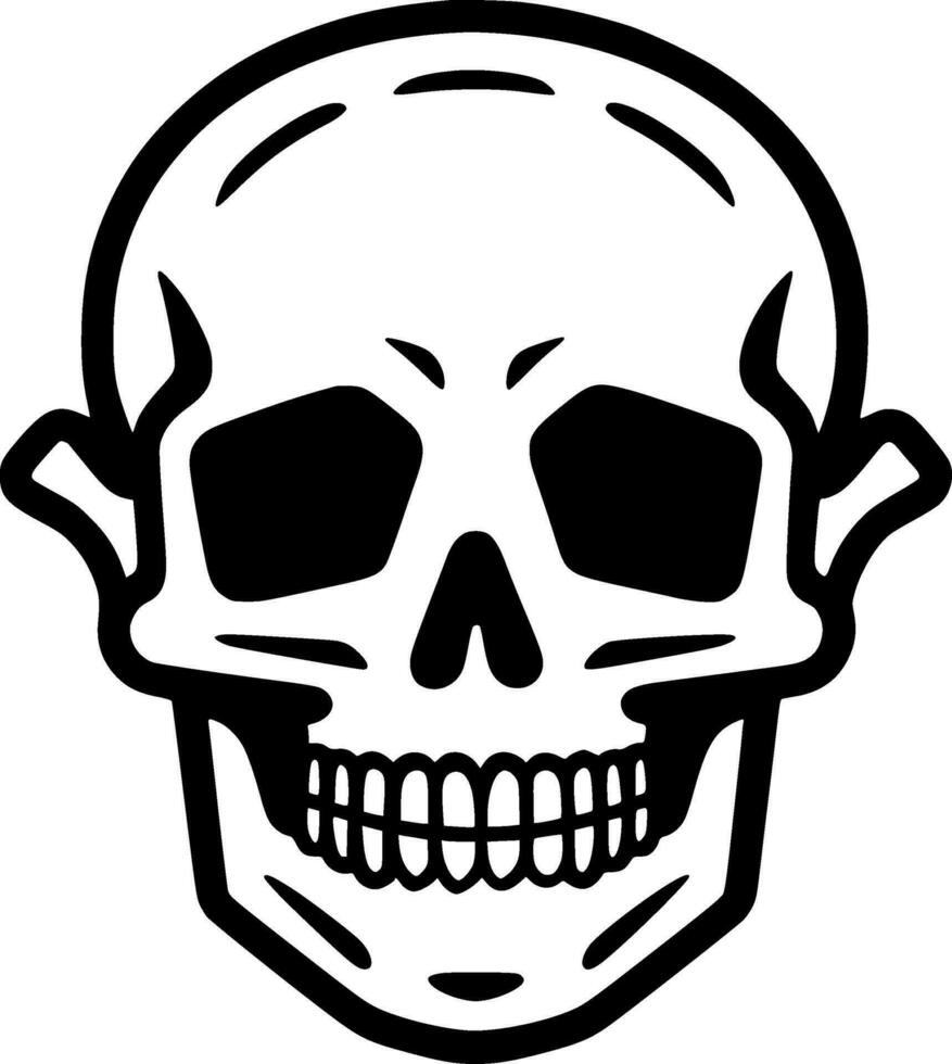 Skull - Minimalist and Flat Logo - Vector illustration