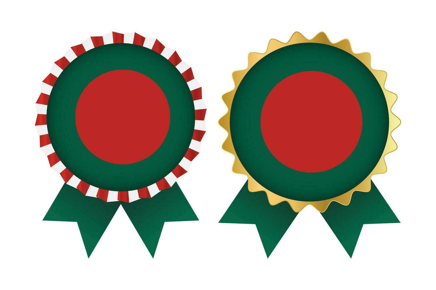 Vector Medal Set Designs of Bangladesh Template