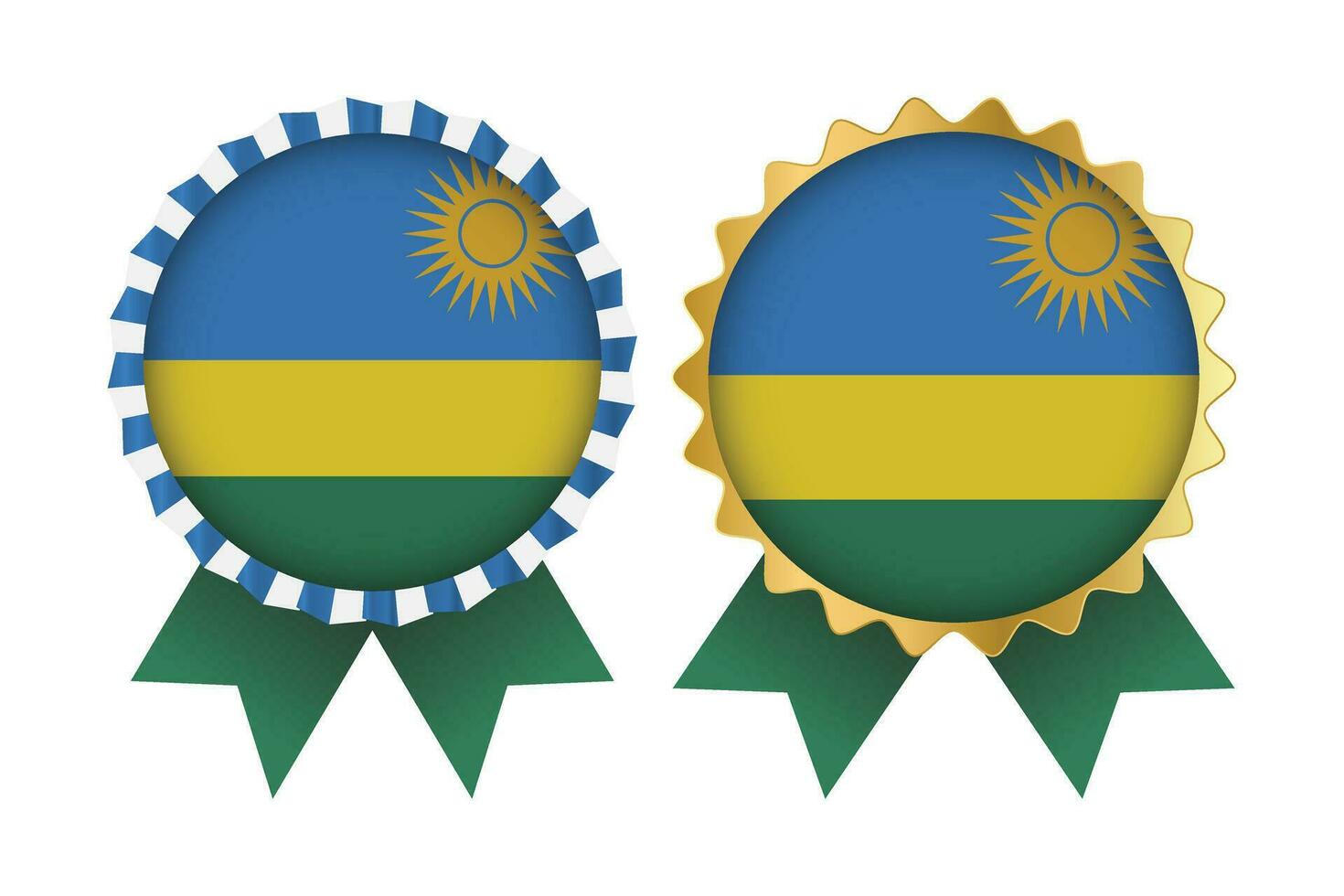 Vector Medal Set Designs of Rwanda Template