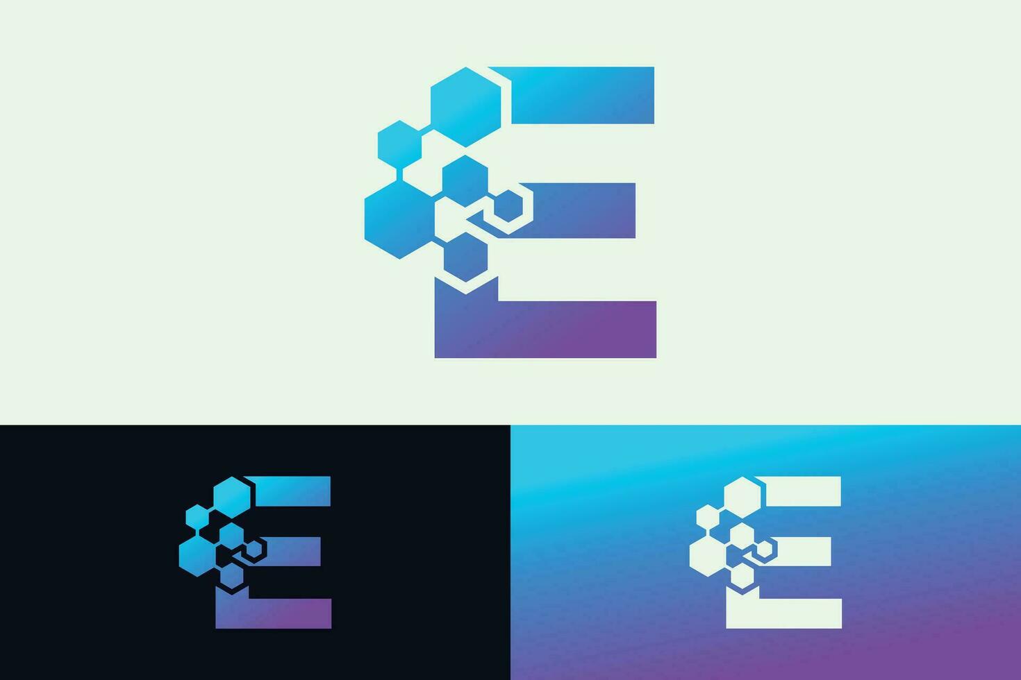 letter technologi logo design with modern concept vector