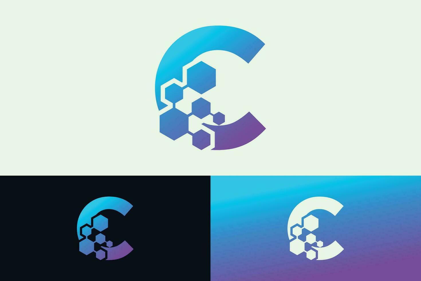 letter technologi logo design with modern concept vector