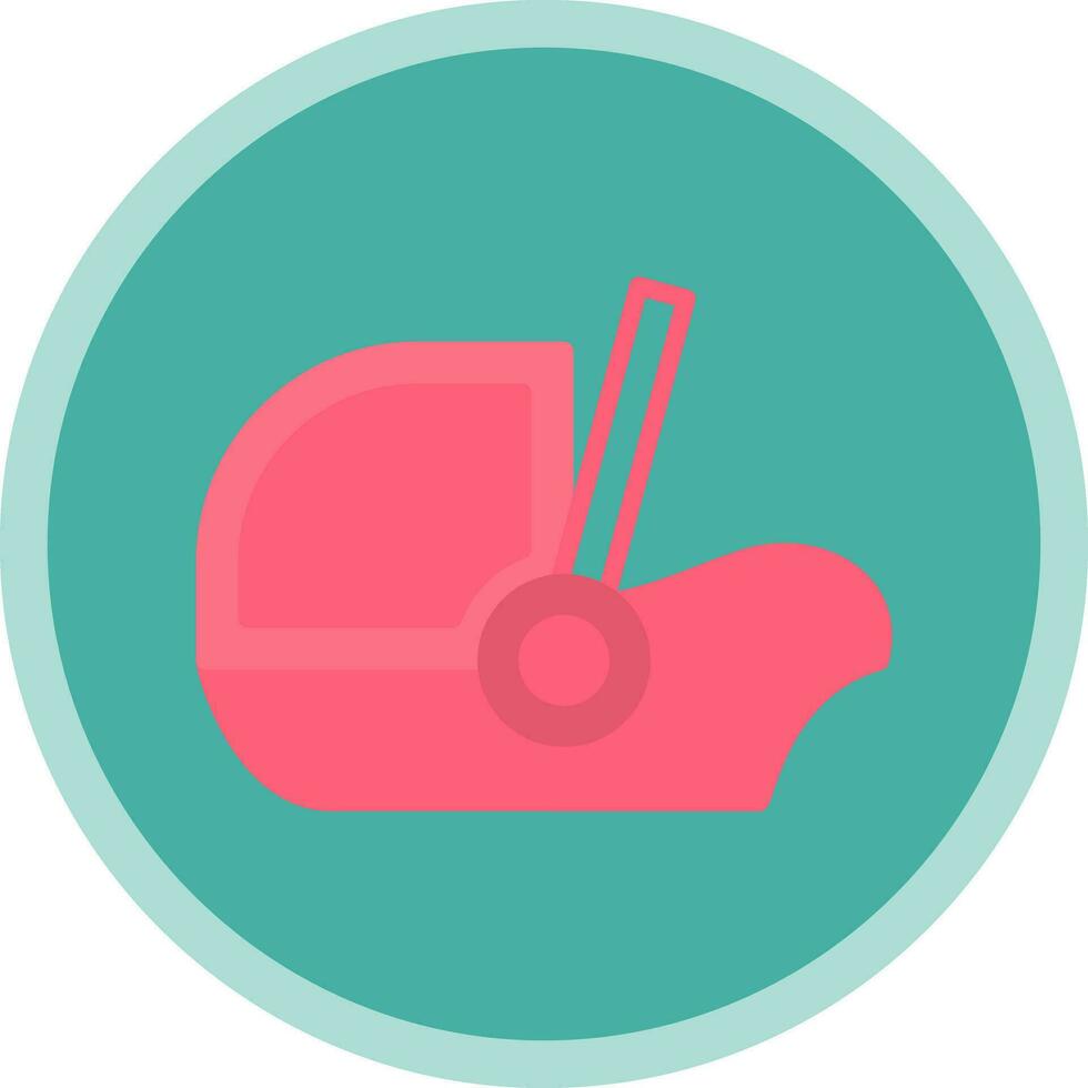 Baby car seat Vector Icon Design