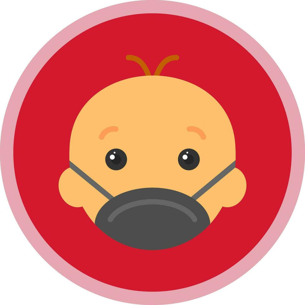 Face mask Vector Icon Design
