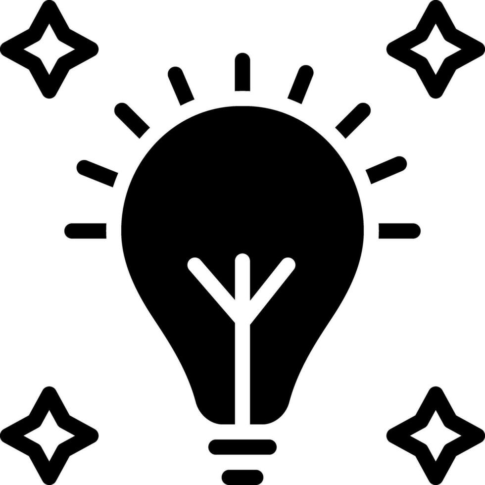 solid icon for glow vector