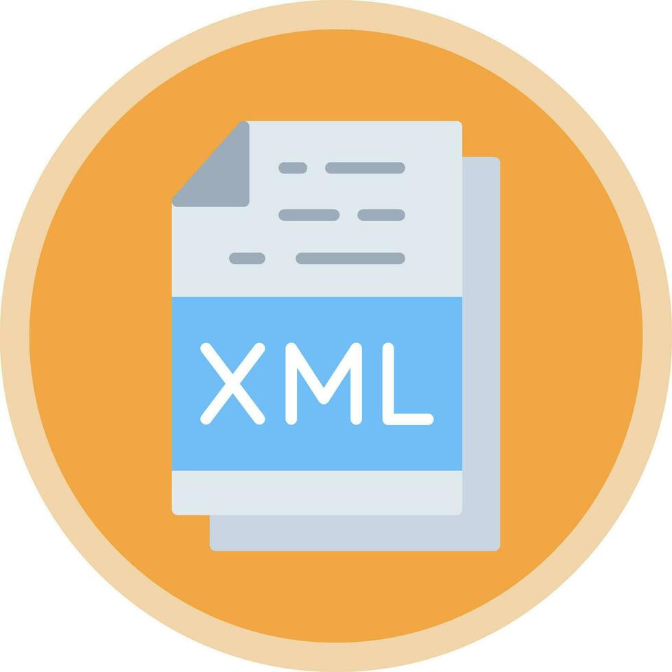 Xml File Format Vector Icon Design