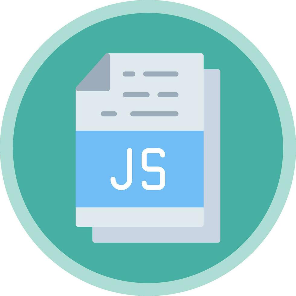 Js File Format Vector Icon Design