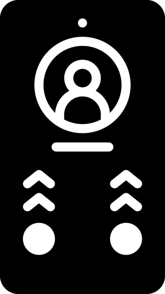 solid icon for calling vector