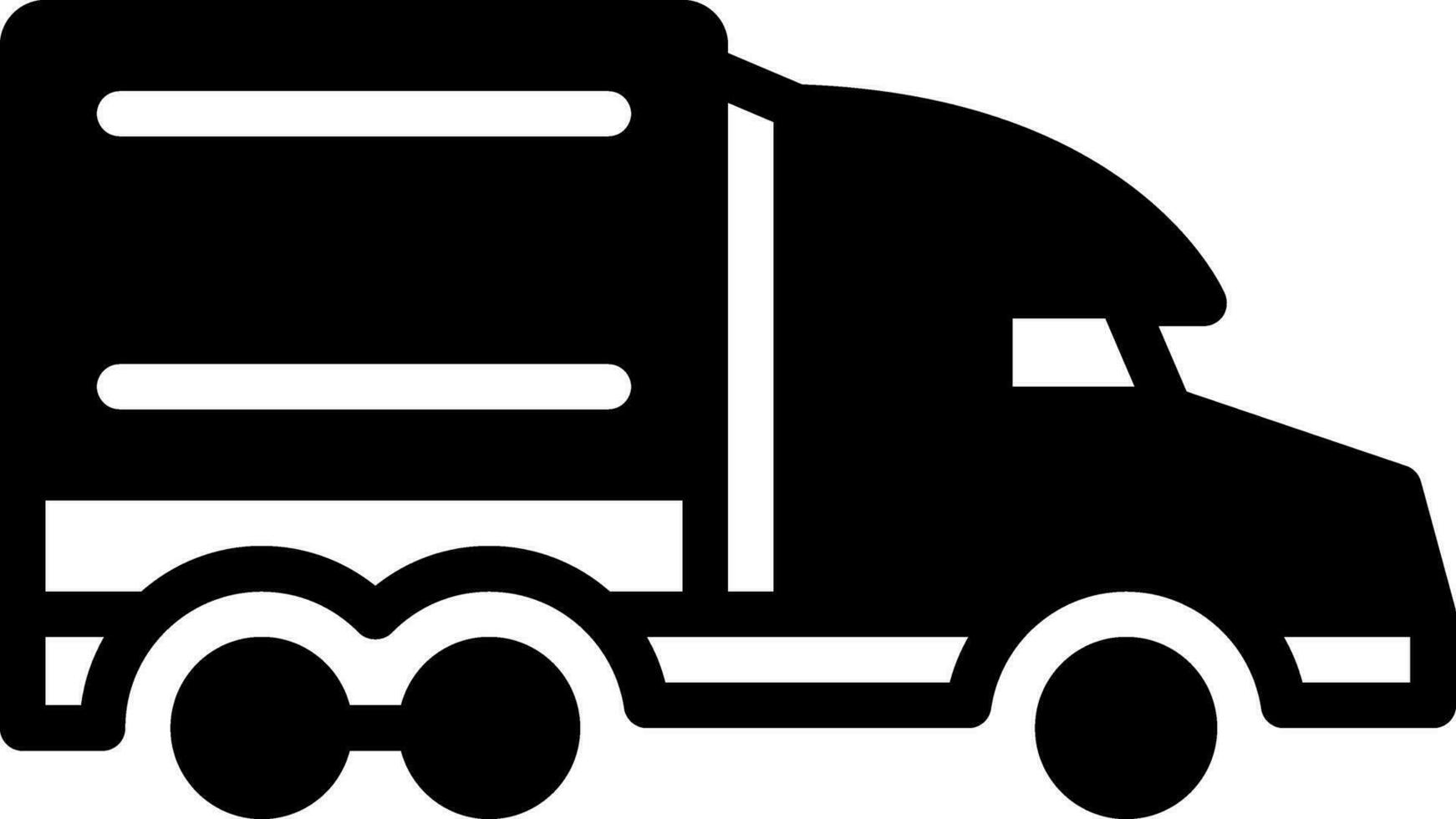 solid icon for semi vector
