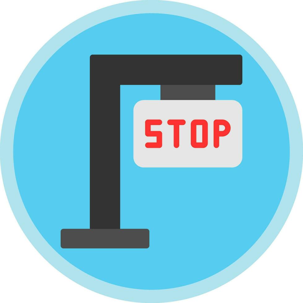 diseño de icono de vector de señal de stop