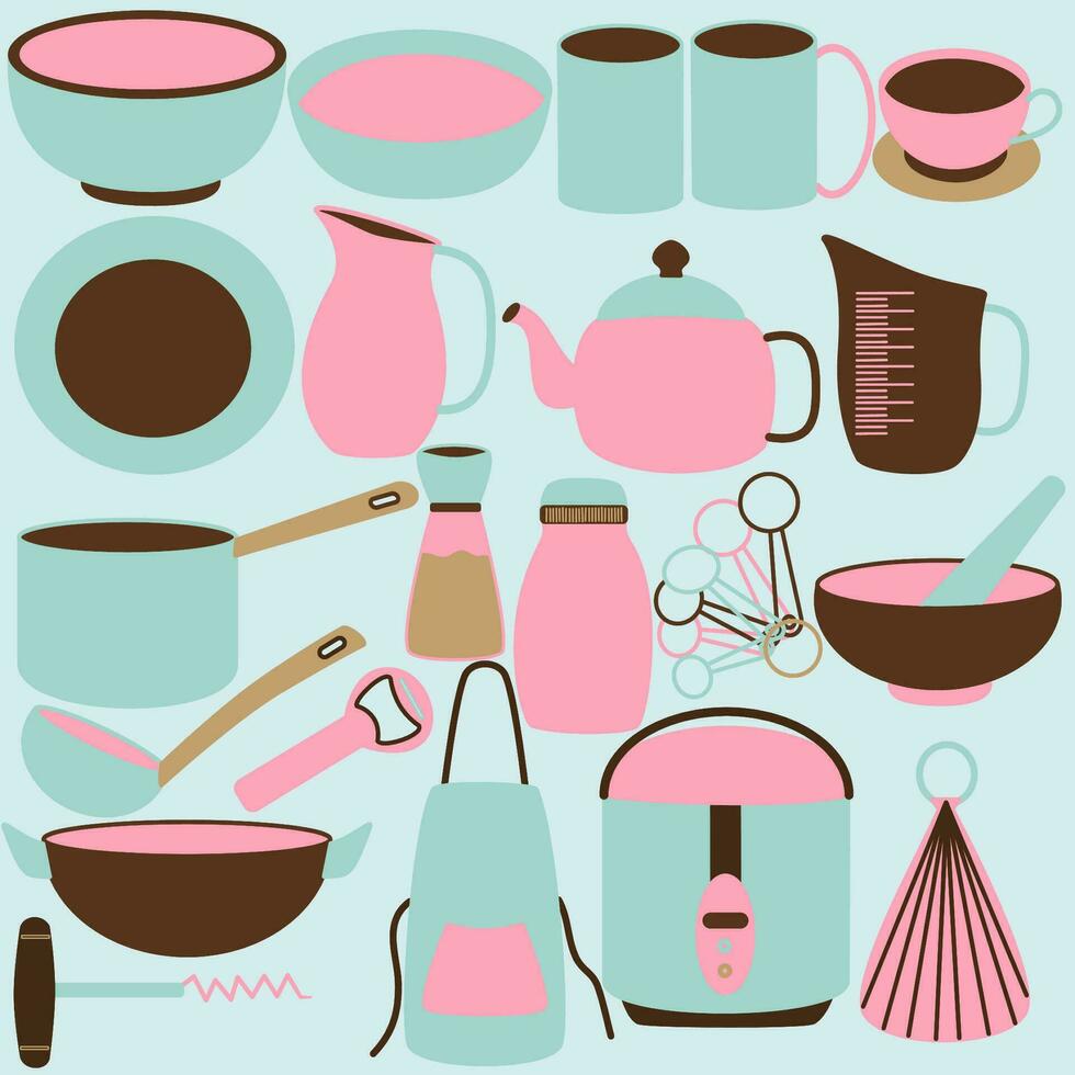 cocina herramientas ilustración vector