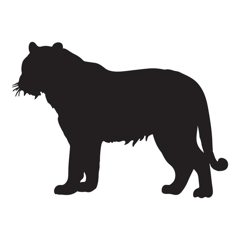 tiger silhouette Vector