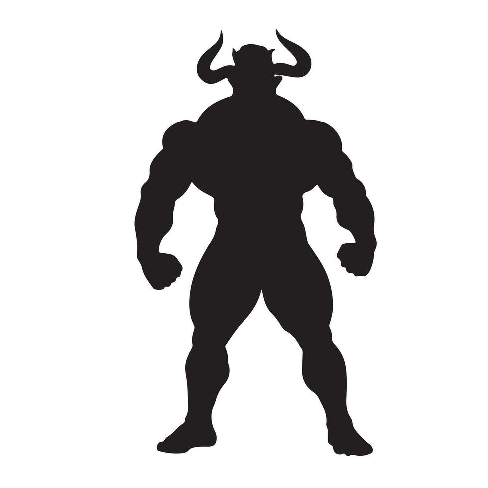 minotaur silhouette Vector
