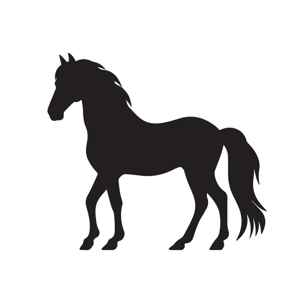 poni silueta vector