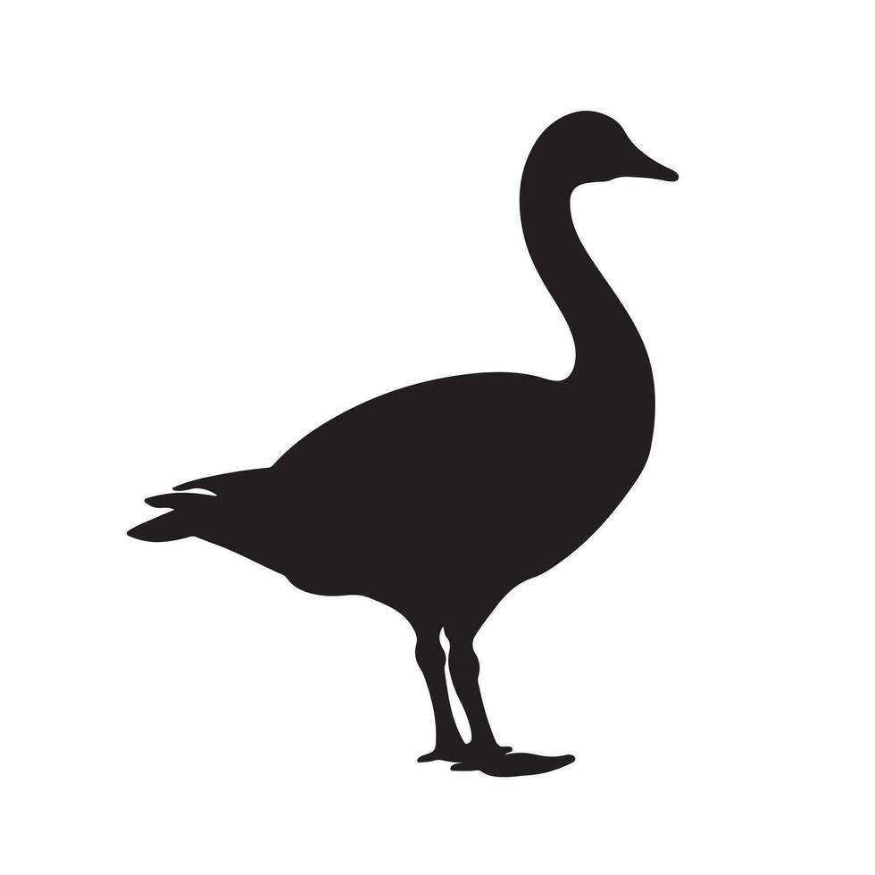 goose silhouette Vector