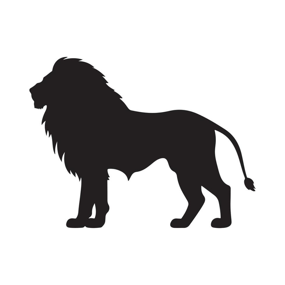 lion silhouette Vector