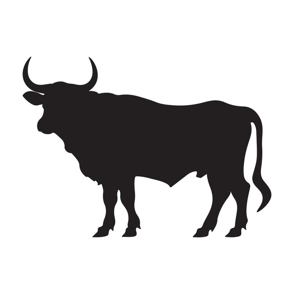 toro silueta vector