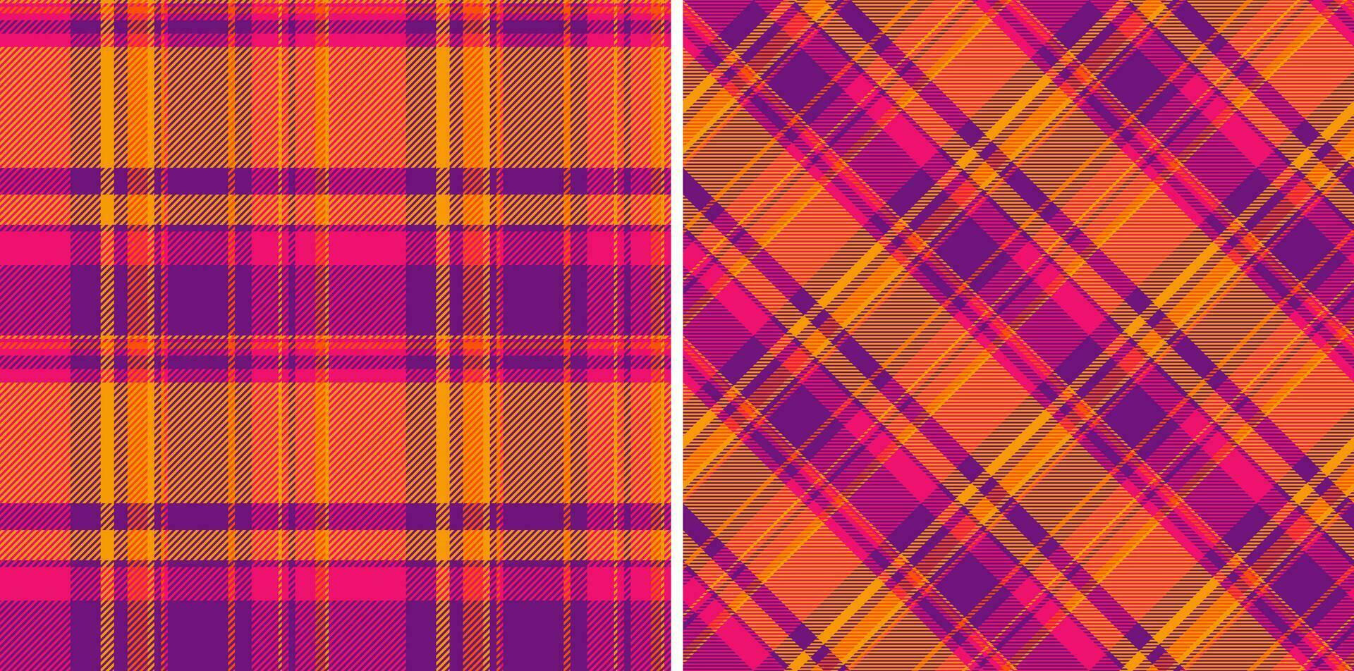 Tartan background seamless of plaid vector textile with a check pattern texture fabric.