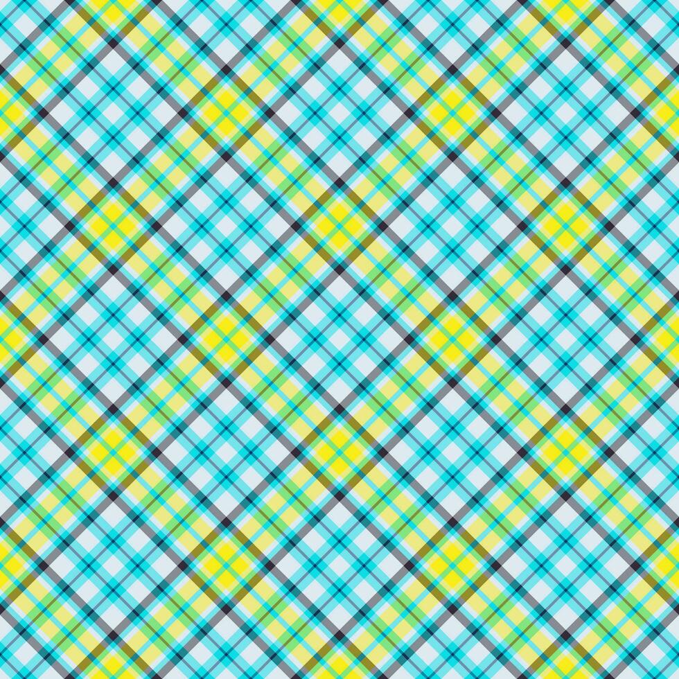 Plaid seamless pattern. Vector background of textile ornament. Flat fabric design.