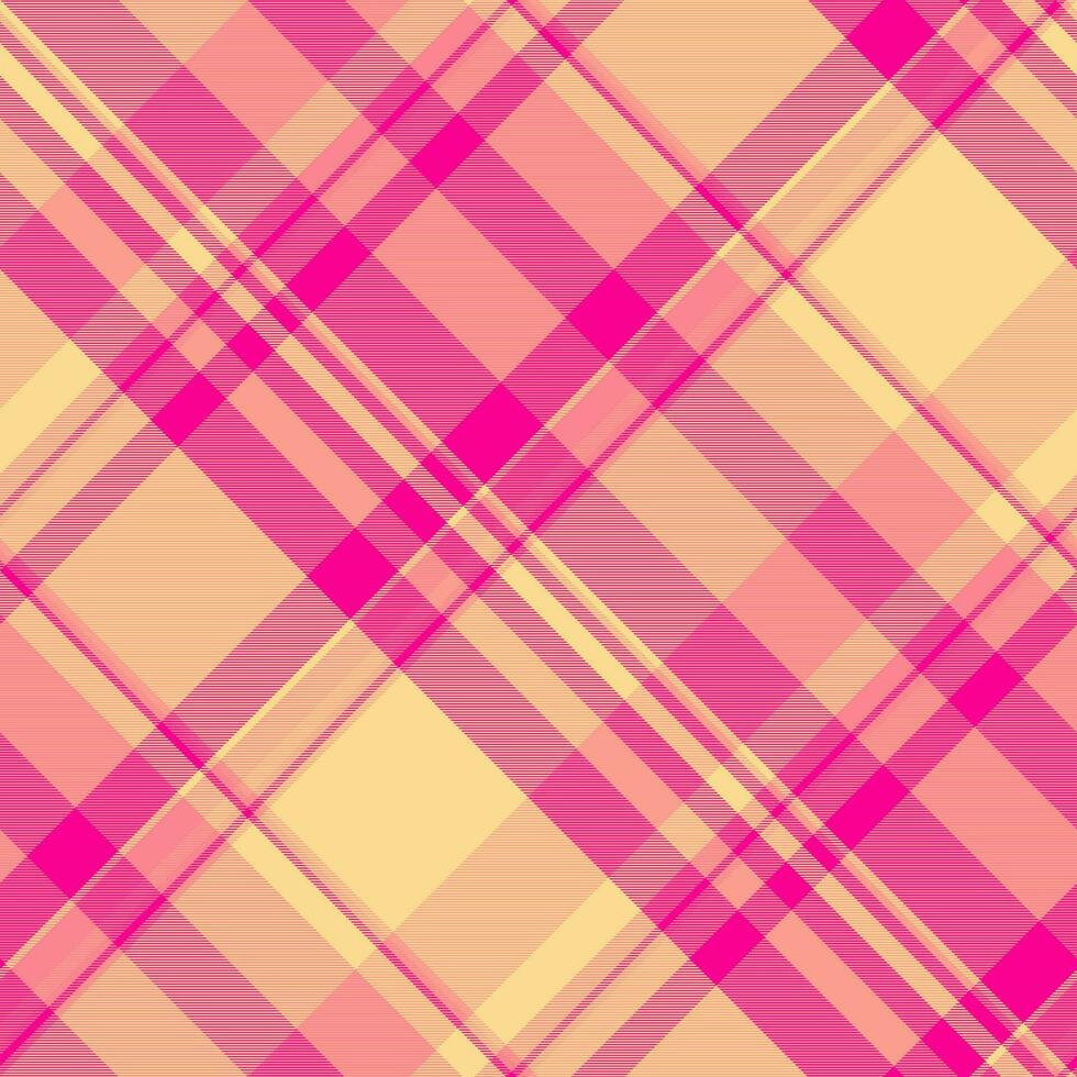 Seamless texture vector of pattern plaid check with a textile tartan fabric background.