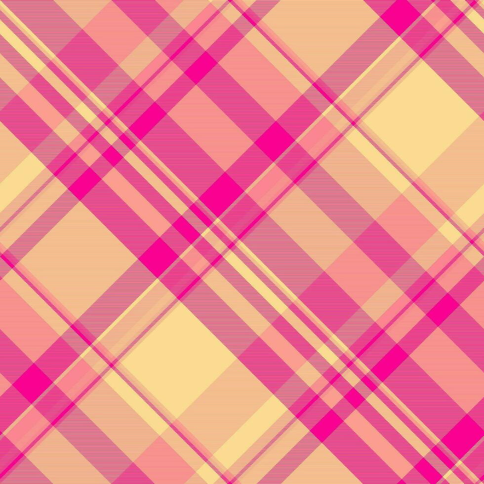 Seamless texture vector of pattern plaid check with a textile tartan fabric background.