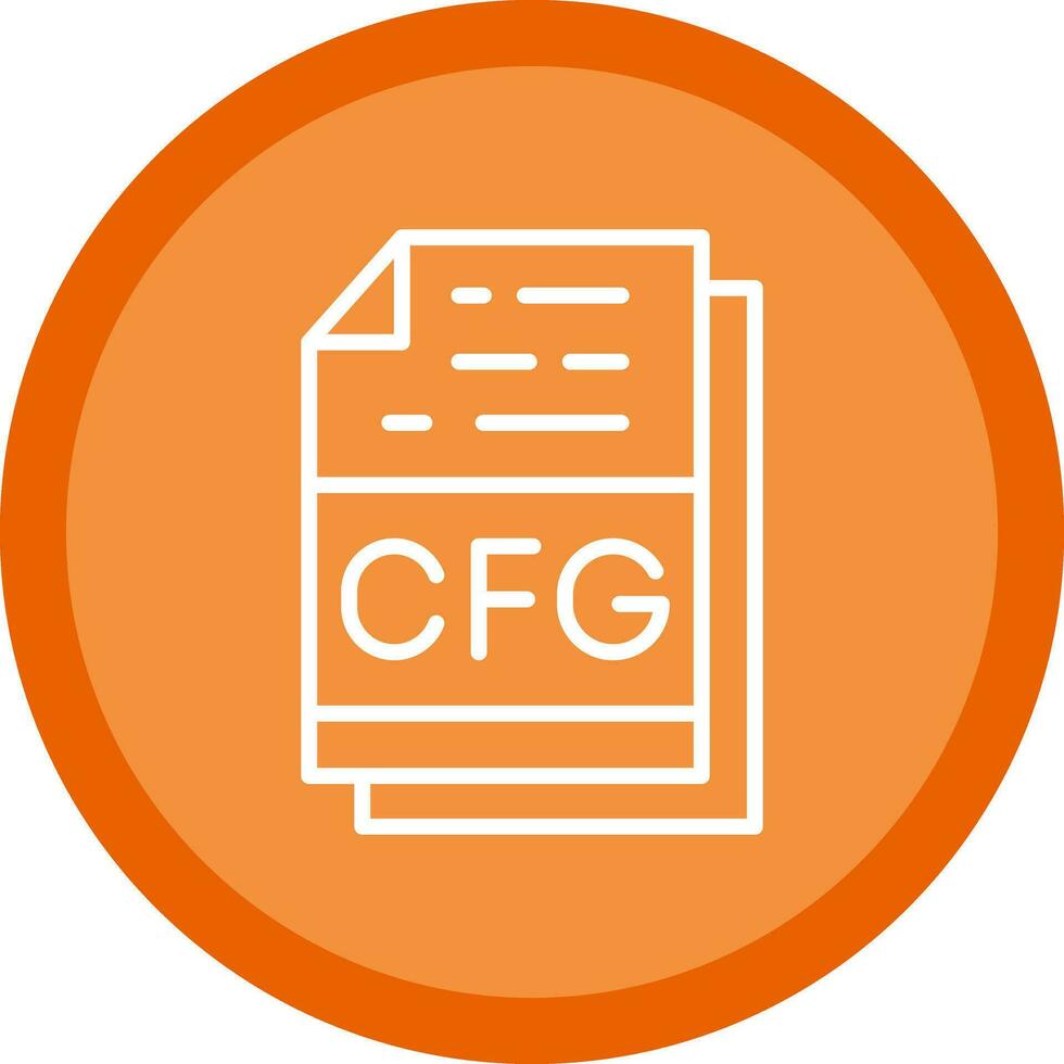 Cfg File Format Vector Icon Design