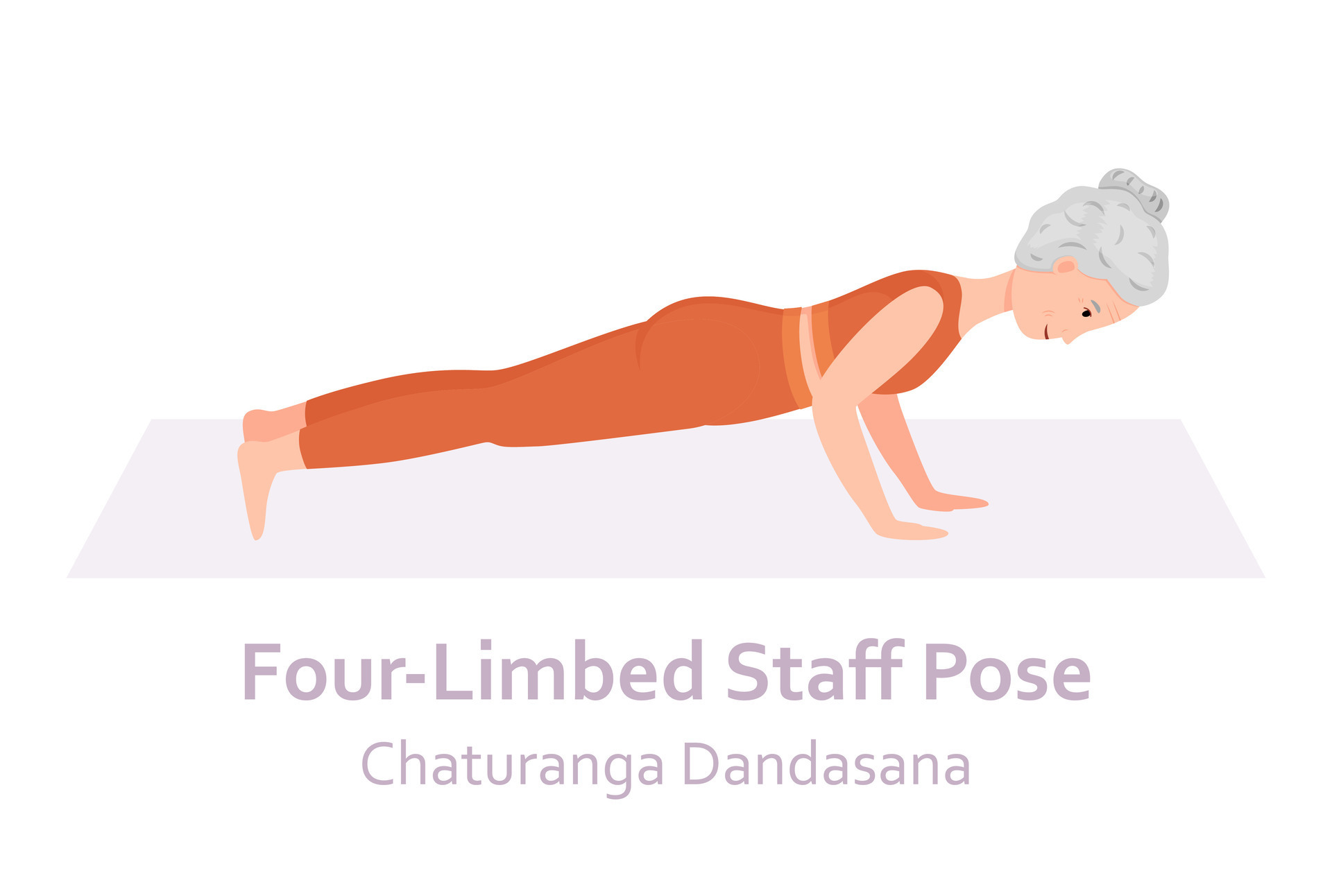 Four Limbed Staff Pose (Chaturanga Dandasana)