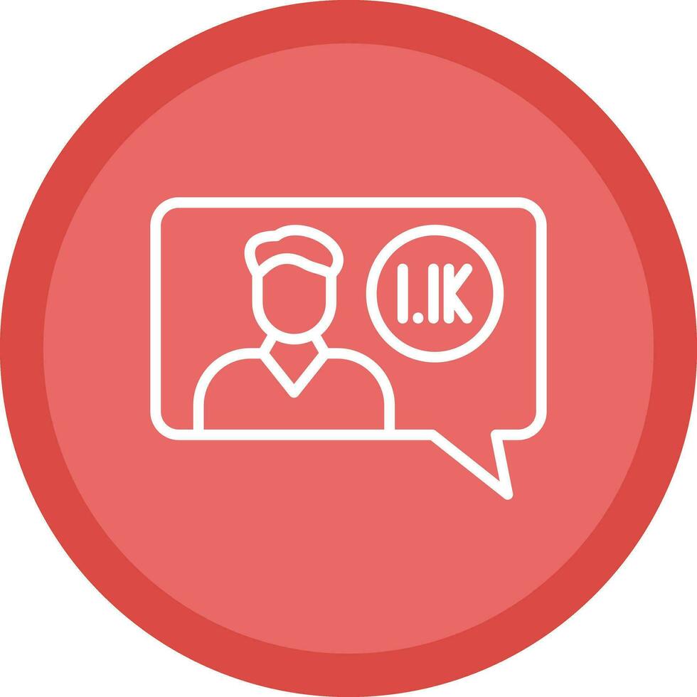 Follower Vector Icon Design