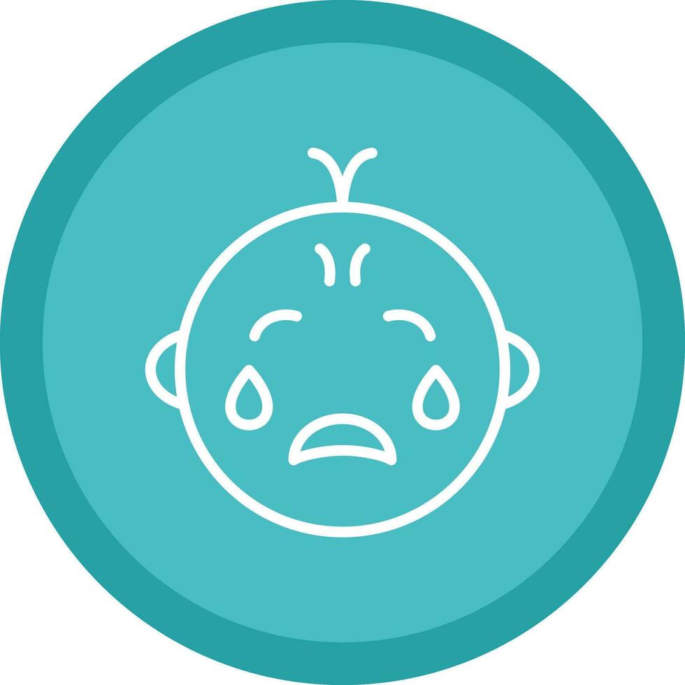Baby crying Vector Icon Design