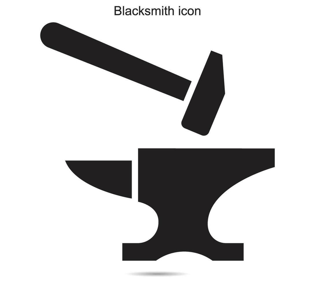 Blacksmith icon, Vector illustration