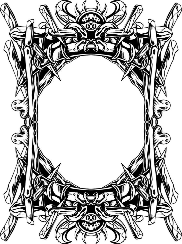 arte lineal clásico Clásico tallado ornamento elemento diseño vector