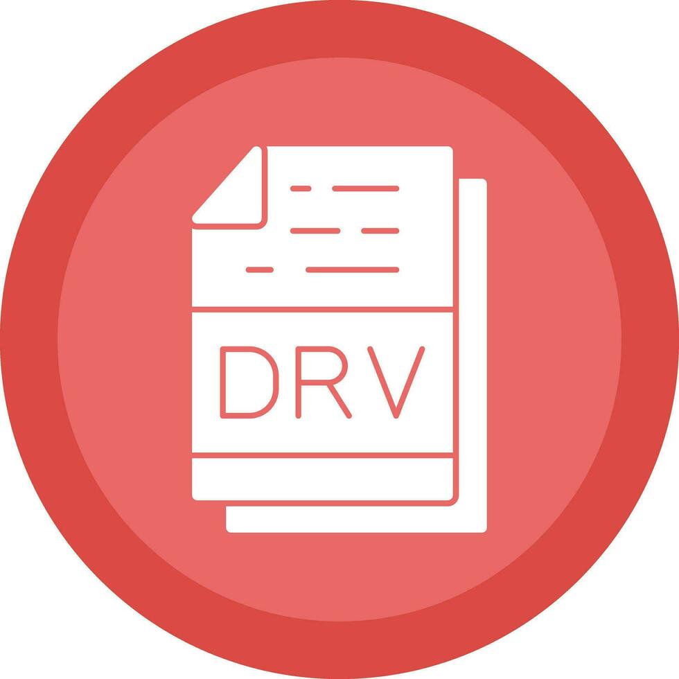 Drv File Format Vector Icon Design