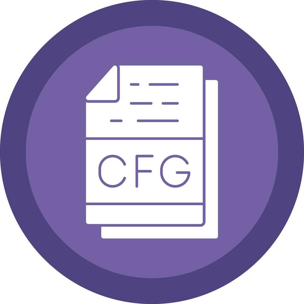 Cfg File Format Vector Icon Design