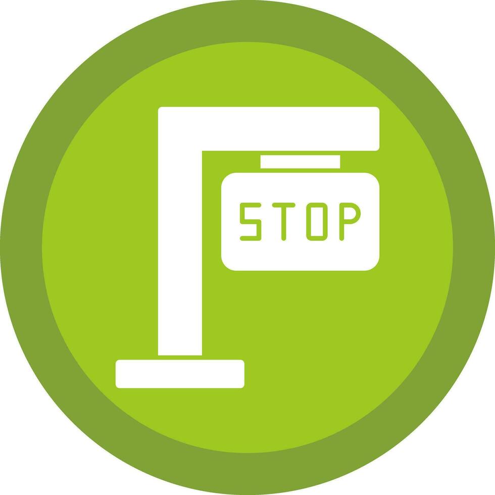 Stop sign Vector Icon Design