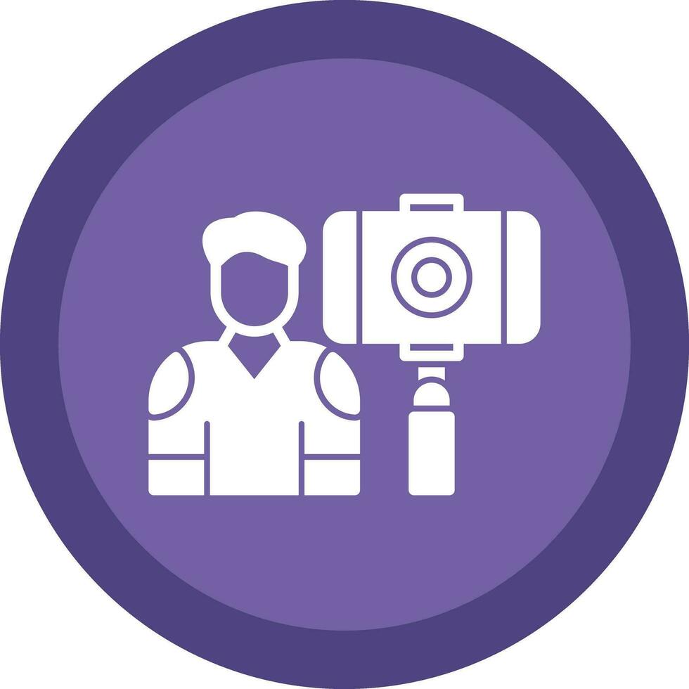 Vlogger Vector Icon Design
