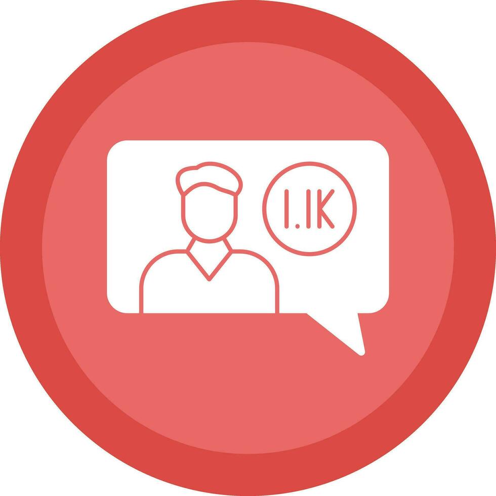Follower Vector Icon Design