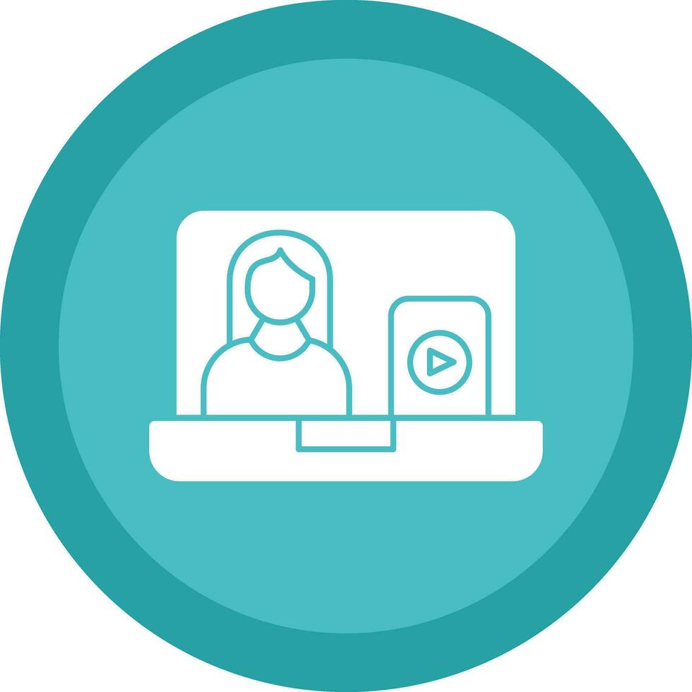Vlogger Vector Icon Design