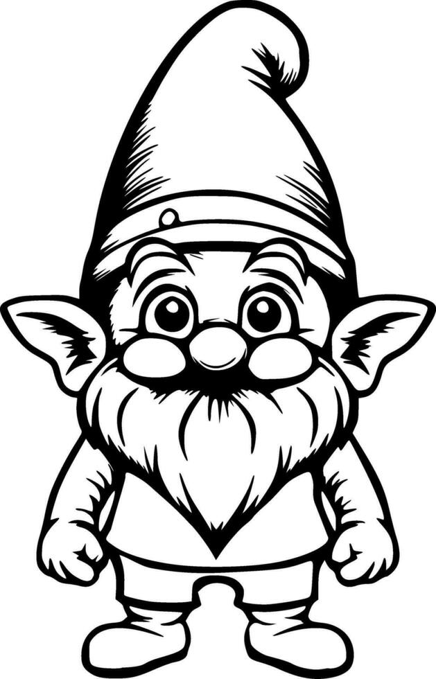 Cute Gnome Vector Illustration