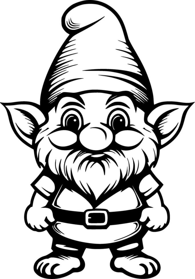 Cute Gnome Vector Illustration