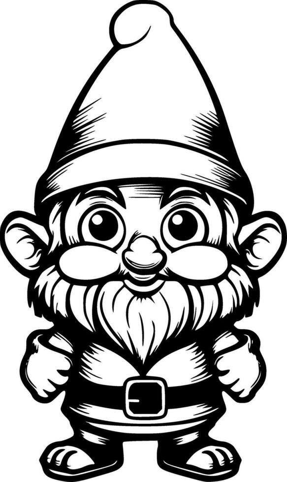 Cute Gnome Vector Illustration