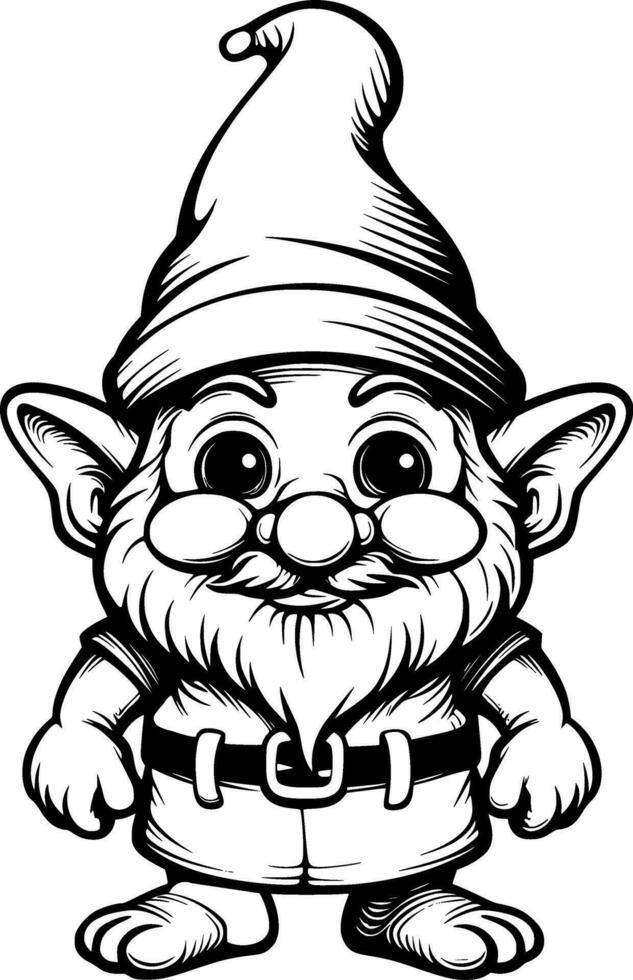 Cute Gnome Vector Illustration