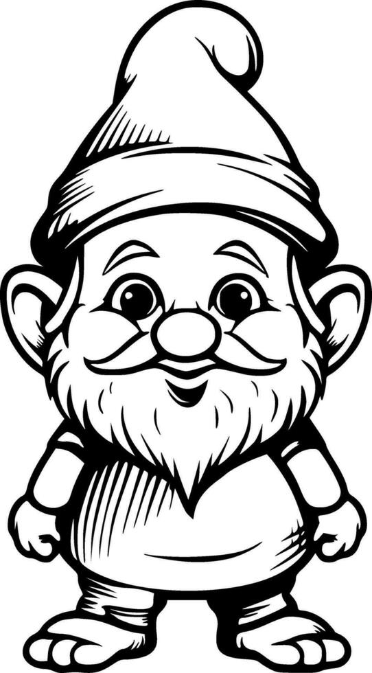 Cute Gnome Vector Illustration