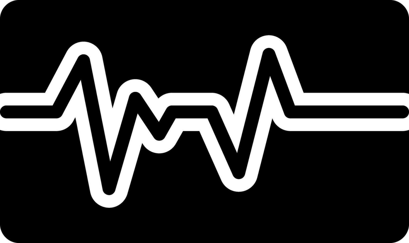 solid icon for pulsepulse vector