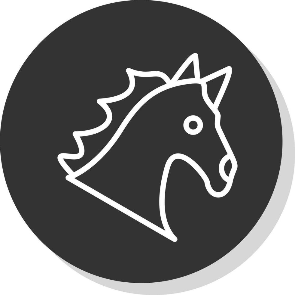 diseño de icono de vector de caballo