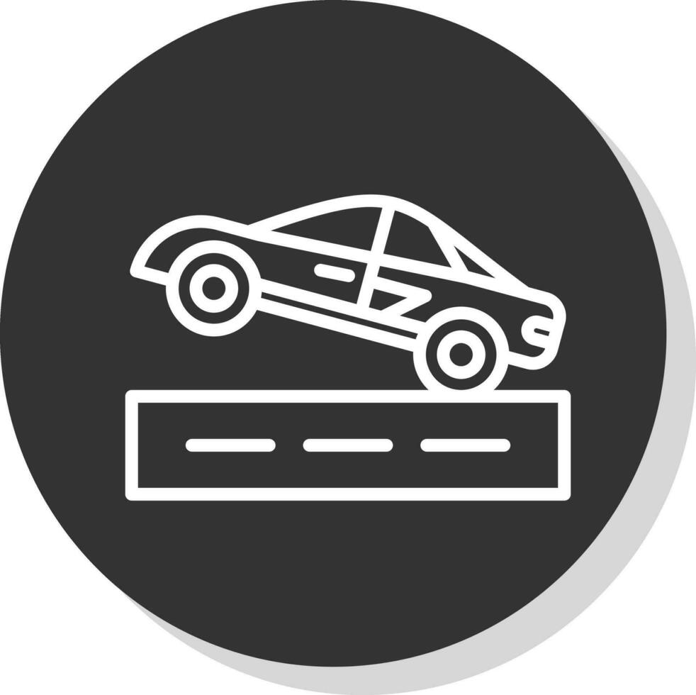 Drag racing Vector Icon Design