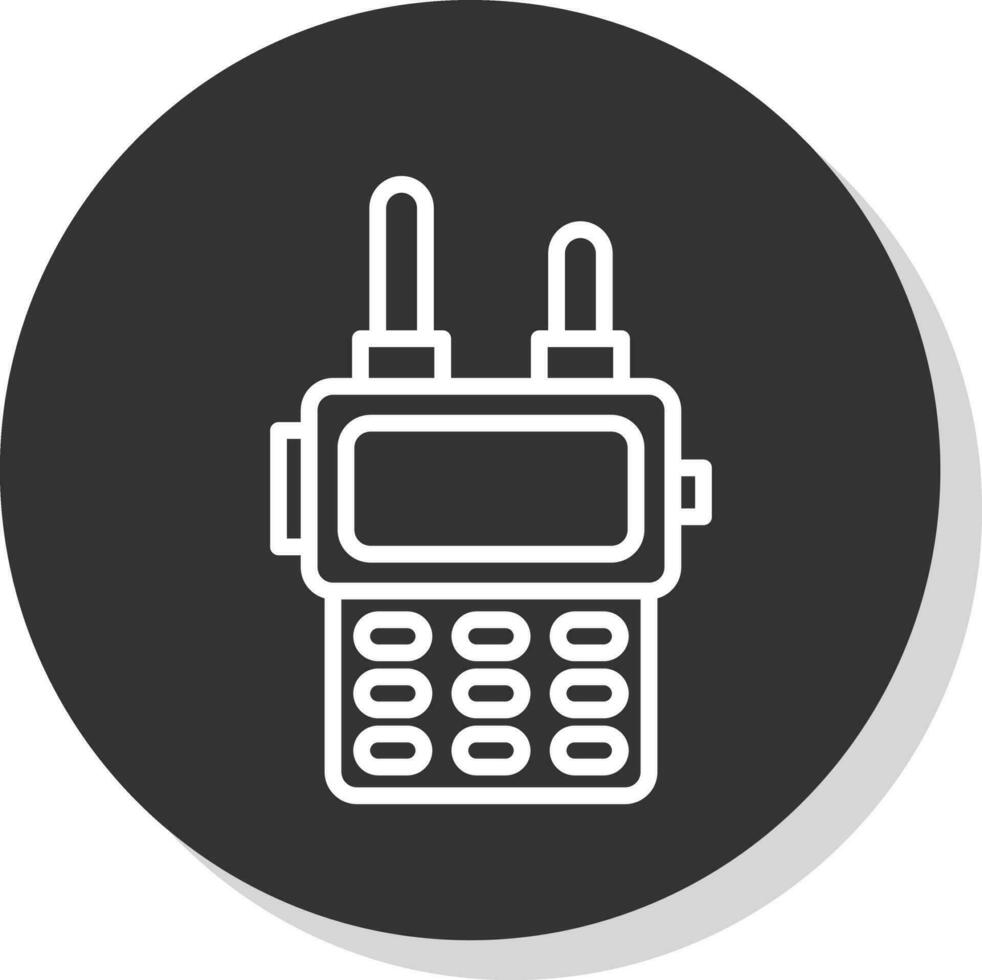 diseño de icono de vector de walkie talkie