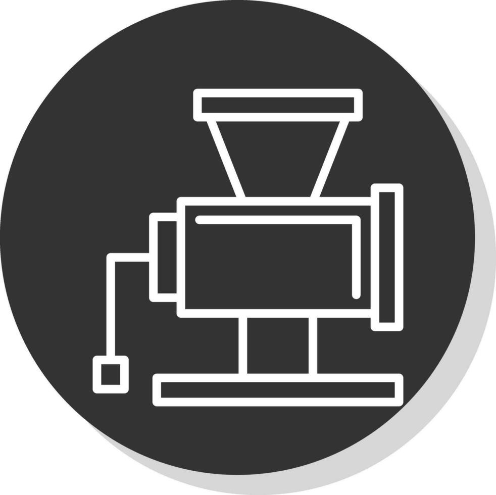 Meat grinder Vector Icon Design