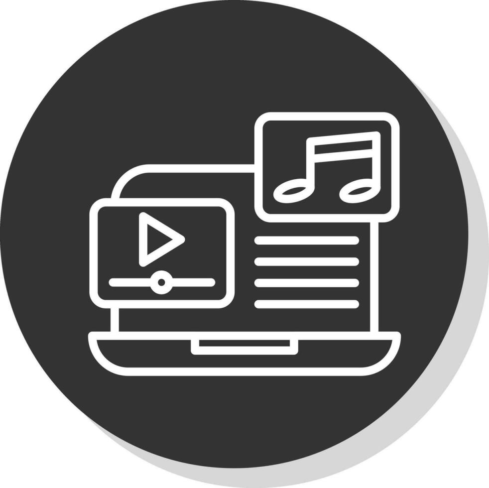Music video Vector Icon Design