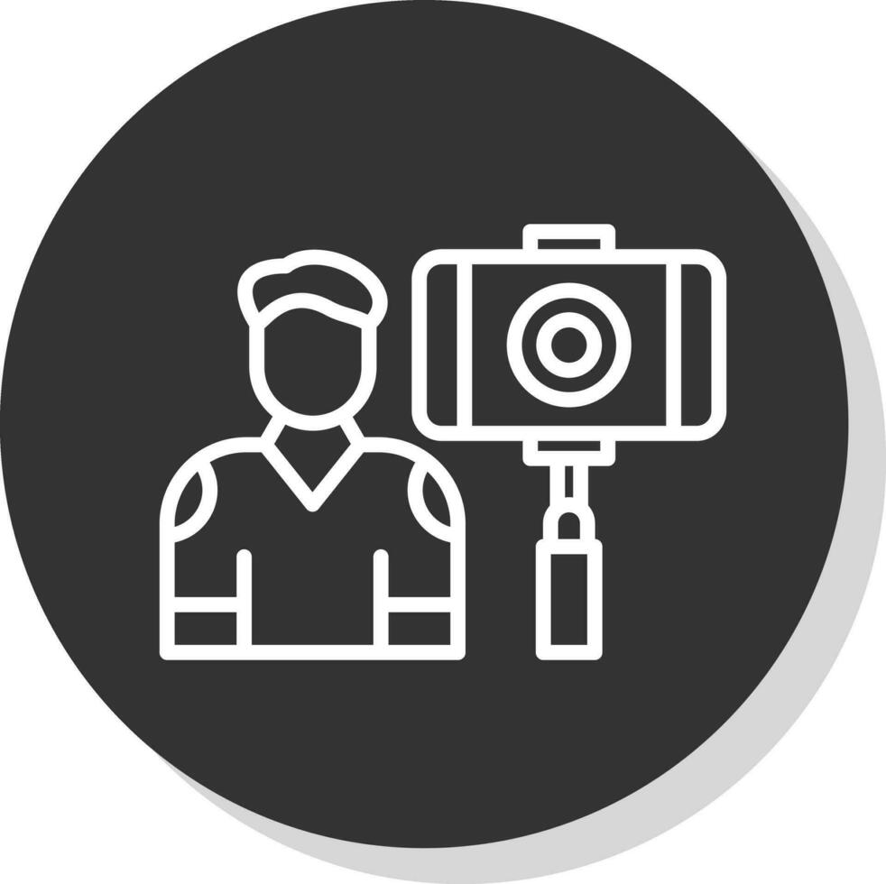 Vlogger Vector Icon Design