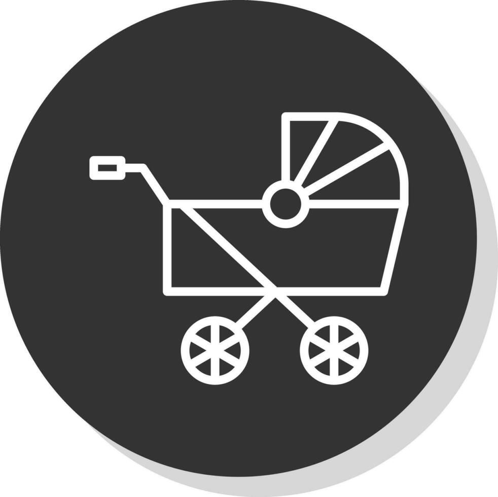 Pram Vector Icon Design